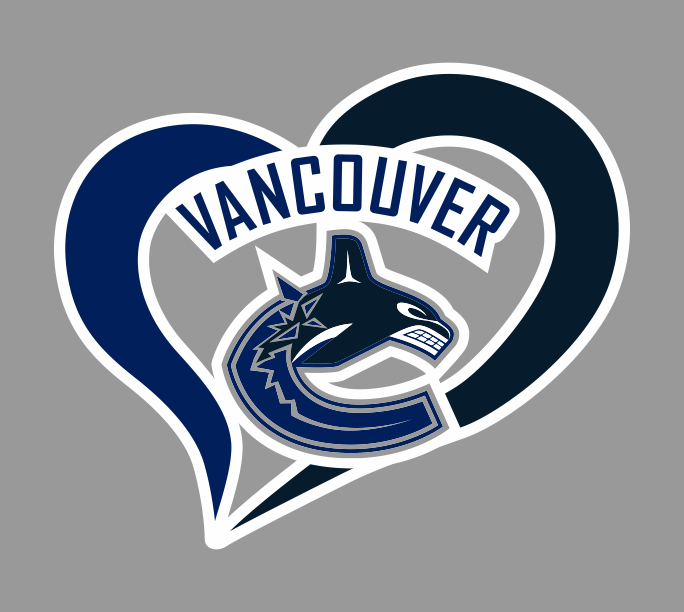 Vancouver Canucks Heart Logo iron on paper